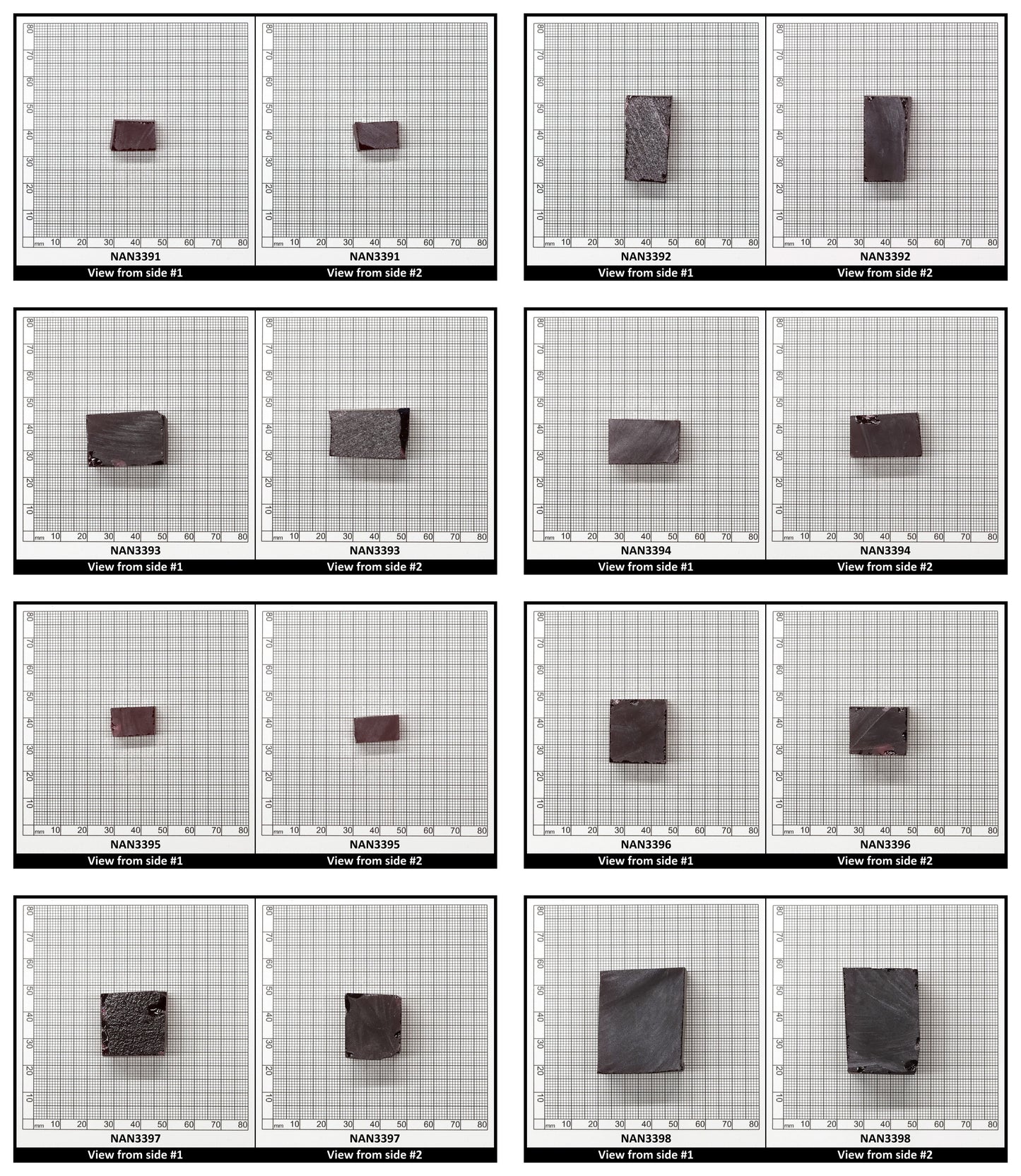 Nanosital Simulated Red Spinel Lab Created Faceting Rough for Gem Cutting - #B-30 - Various Sizes