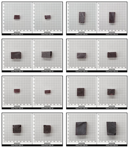 Nanosital Simulated Red Spinel Lab Created Faceting Rough for Gem Cutting - #B-30 - Various Sizes