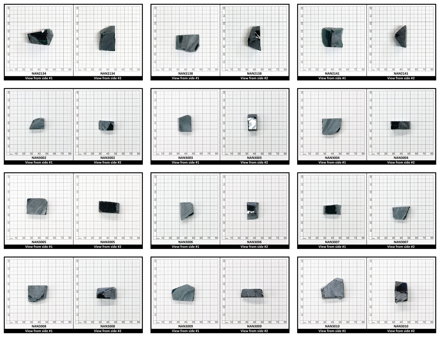 Nanosital Simulated Color Changing Lab Created Faceting Rough for Gem Cutting - #B-3113 - Various Sizes