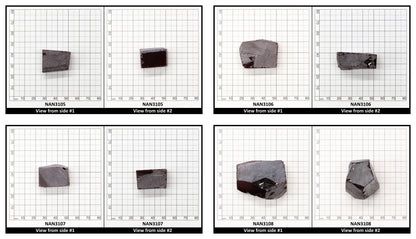Nanosital Simulated Dark Padparadscha Sapphire Lab Created Faceting Rough for Gem Cutting - #E-481 - Various Sizes