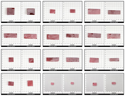 Nanosital Simulated Vivid Pink Lab Created Faceting Rough for Gem Cutting - #TB-9 - Various Sizes