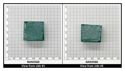 Nanosital Simulated Light Emerald (Slightly Included)  Lab Created Faceting Rough for Gem Cutting - #Z-0/4- Various Sizes