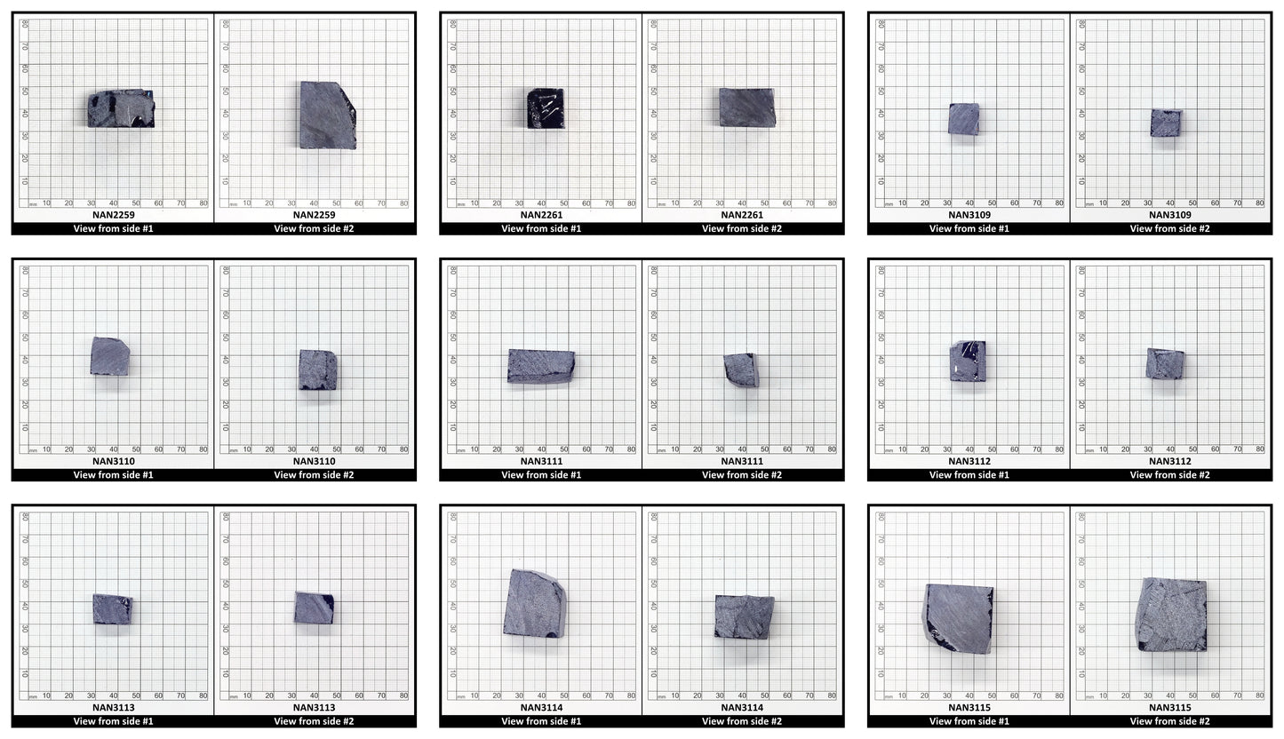 Nanosital Simulated Medium Blue Sapphire (Included)  Lab Created Faceting Rough for Gem Cutting - #Z-597 - Various Sizes