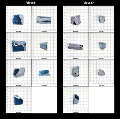 Nanosital Simulated Sky Blue Topaz Lab Created Faceting Rough for Gem Cutting - #A-111 - Various Sizes