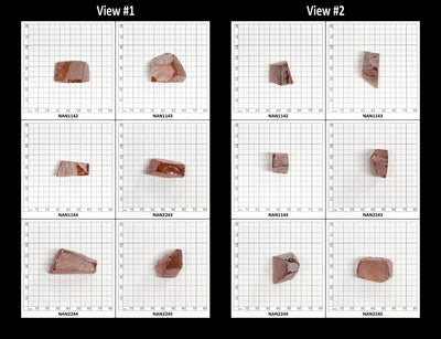 Nanosital Simulated Dark Pink Morganite Lab Created Faceting Rough for Gem Cutting - #E-195 - Various Sizes