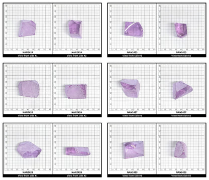 UV Reactive Nanosital #E-273 Lab Created Faceting Rough for Gem Cutting - Various Sizes