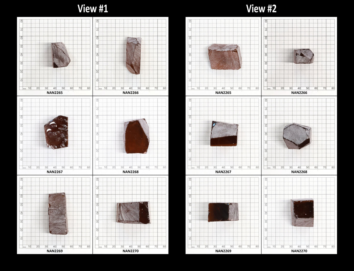 Nanosital Simulated Padparadscha Sapphire Lab Created Faceting Rough for Gem Cutting - #E-96 - Various Sizes