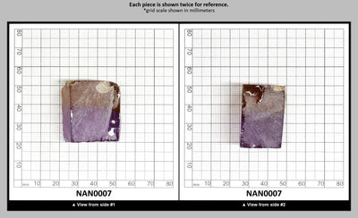 Nanosital Simulated Ametrine Lab Created Faceting Rough for Gem Cutting - Bi-Color Purple-Orange - Various Sizes : NAN0007
