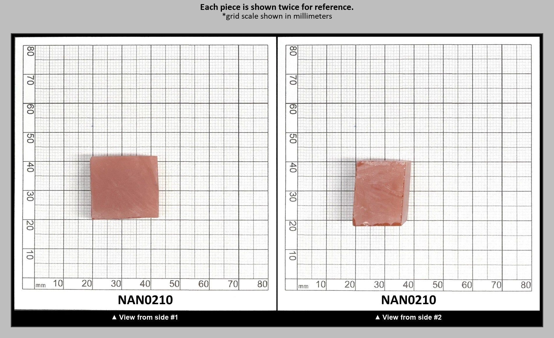 Nanosital Simulated Sweet Dreams Lab Created Faceting Rough for Gem Cutting - #600 - Various Sizes : NAN0210