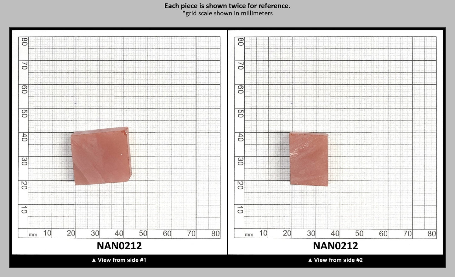 Nanosital Simulated Sweet Dreams Lab Created Faceting Rough for Gem Cutting - #600 - Various Sizes : NAN0212