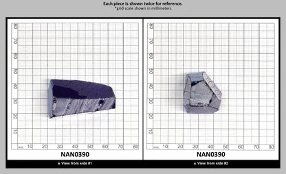 Nanosital Simulated Light Tanzanite Lab Created Faceting Rough for Gem Cutting - #A-146 - Various Sizes : NAN0390