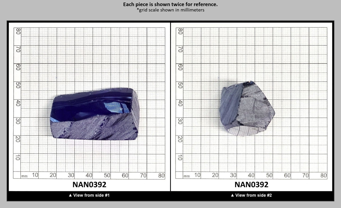 Nanosital Simulated Light Tanzanite Lab Created Faceting Rough for Gem Cutting - #A-146 - Various Sizes : NAN0392