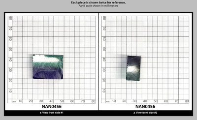 Nanosital Simulated Bi-Color Lab Created Faceting Rough for Gem Cutting - Green-Dark Blue - Various Sizes : NAN0456