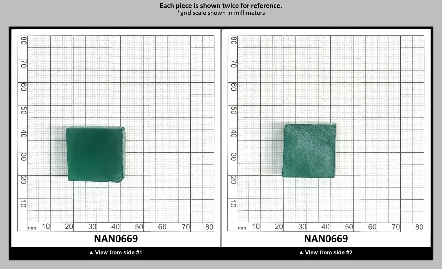 Nanosital Simulated Very Light Emerald Lab Created Faceting Rough for Gem Cutting - #0/4 - Various Sizes : NAN0669