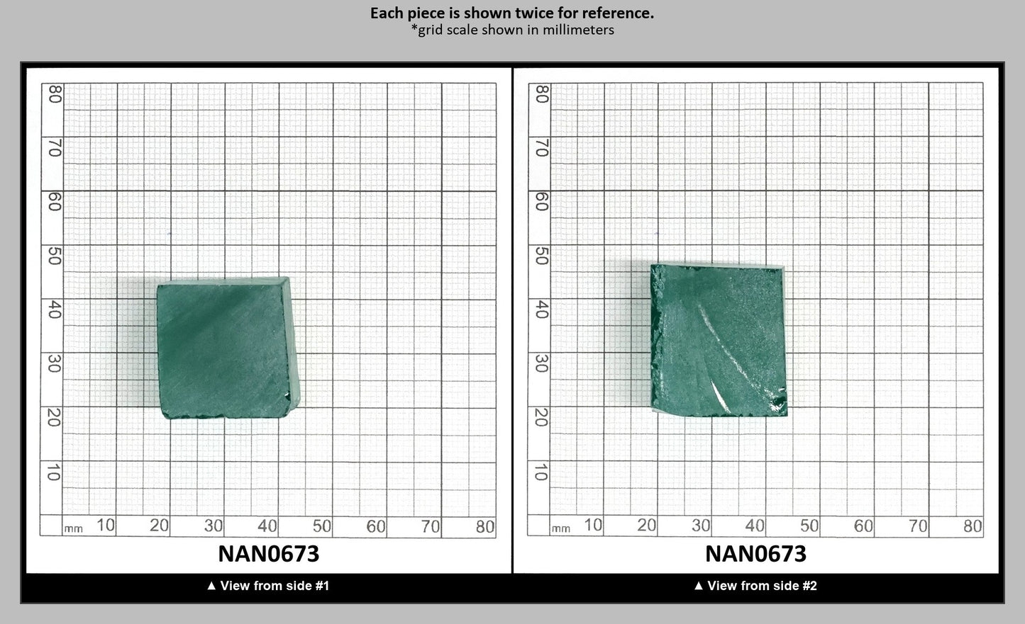 Nanosital Simulated Very Light Emerald Lab Created Faceting Rough for Gem Cutting - #0/4 - Various Sizes : NAN0673