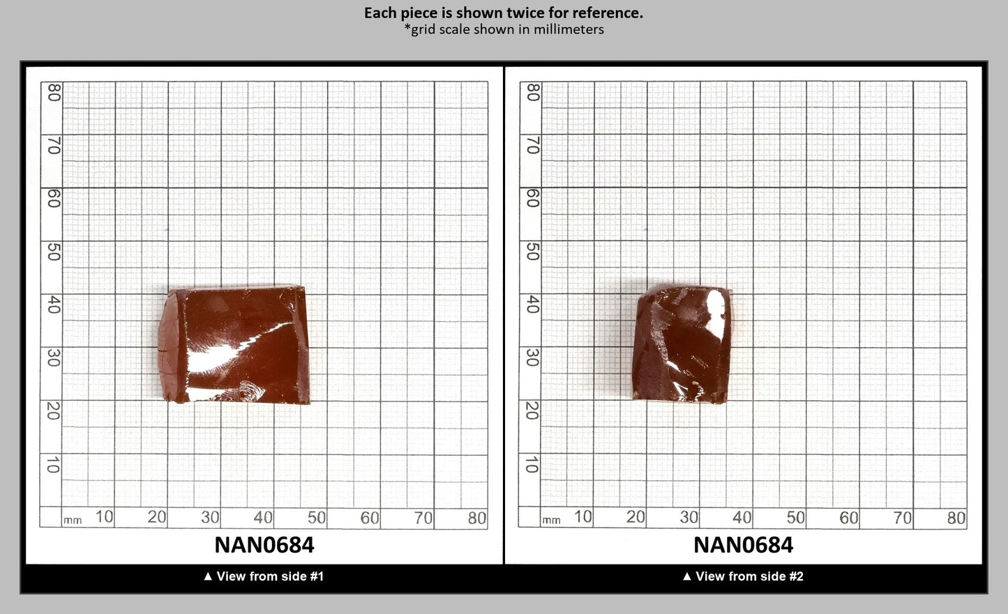 Nanosital Simulated Fire Opal Lab Created Faceting Rough for Gem Cutting - #007/1 - Various Sizes : NAN0684