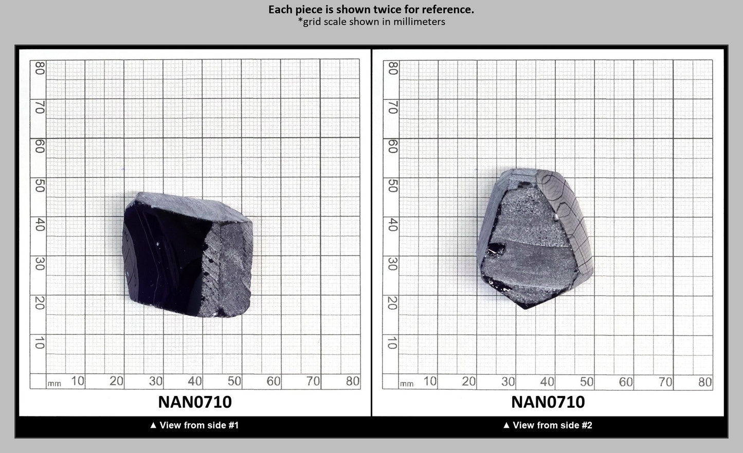 Nanosital Simulated Tanzanite Lab Created Faceting Rough for Gem Cutting - #124 - Various Sizes : NAN0710