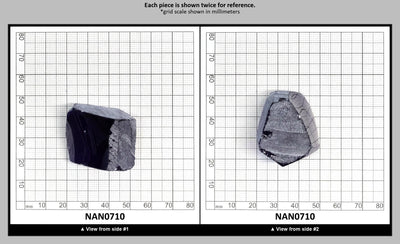 Nanosital Simulated Tanzanite Lab Created Faceting Rough for Gem Cutting - #124 - Various Sizes : NAN0710