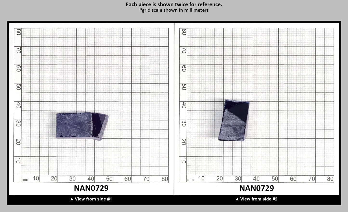 Nanosital Simulated Tanzanite Lab Created Faceting Rough for Gem Cutting - #124 - Various Sizes : NAN0729