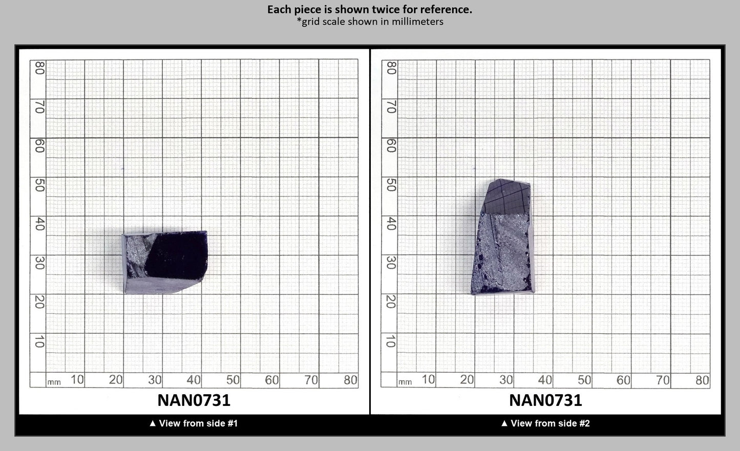 Nanosital Simulated Tanzanite Lab Created Faceting Rough for Gem Cutting - #124 - Various Sizes : NAN0731