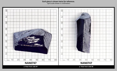 Nanosital Simulated Tanzanite Lab Created Faceting Rough for Gem Cutting - #124 - Various Sizes : NAN0747