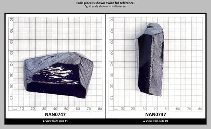 Nanosital Simulated Tanzanite Lab Created Faceting Rough for Gem Cutting - #124 - Various Sizes : NAN0747