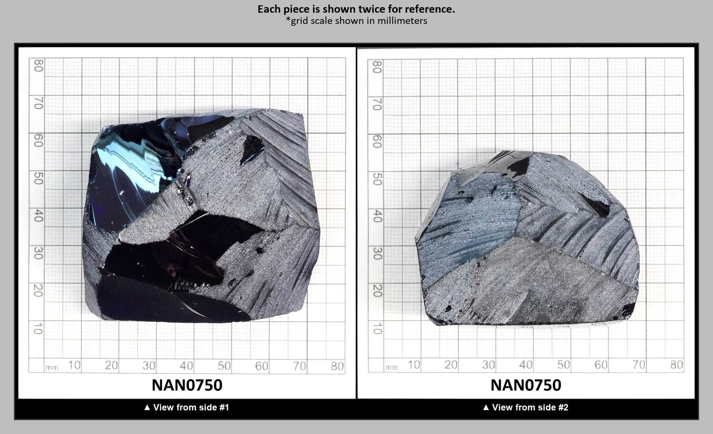 Nanosital Simulated Tanzanite Lab Created Faceting Rough for Gem Cutting - #124 - Various Sizes : NAN0750