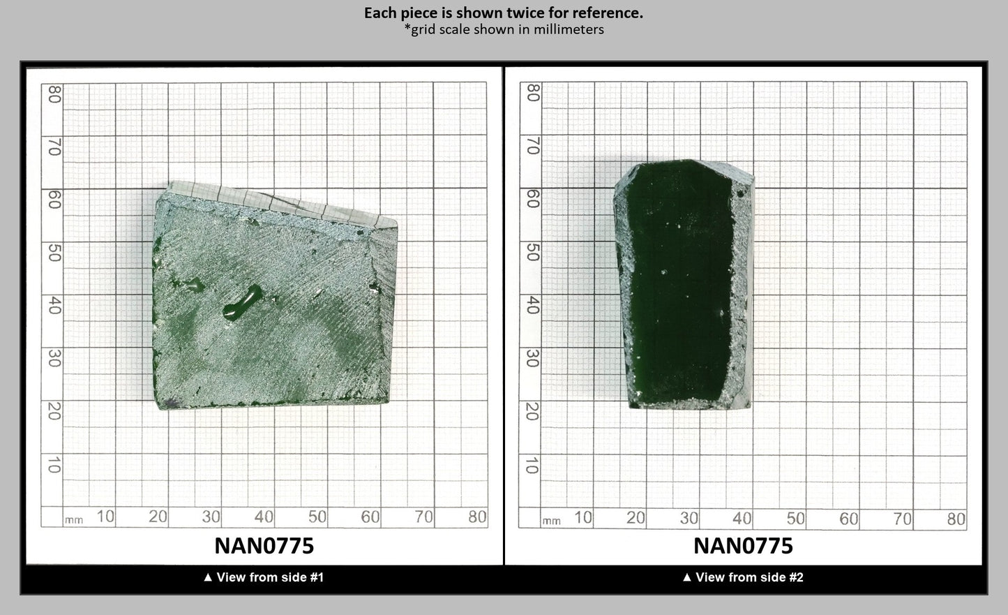 Nanosital Simulated Peridot Lab Created Faceting Rough for Gem Cutting - #172 - Various Sizes : NAN0775