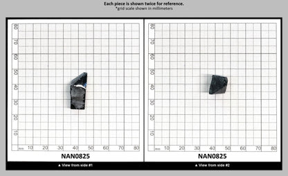 Nanosital Simulated Dark London Blue Topaz Lab Created Faceting Rough for Gem Cutting - #48 - Various Sizes : NAN0825