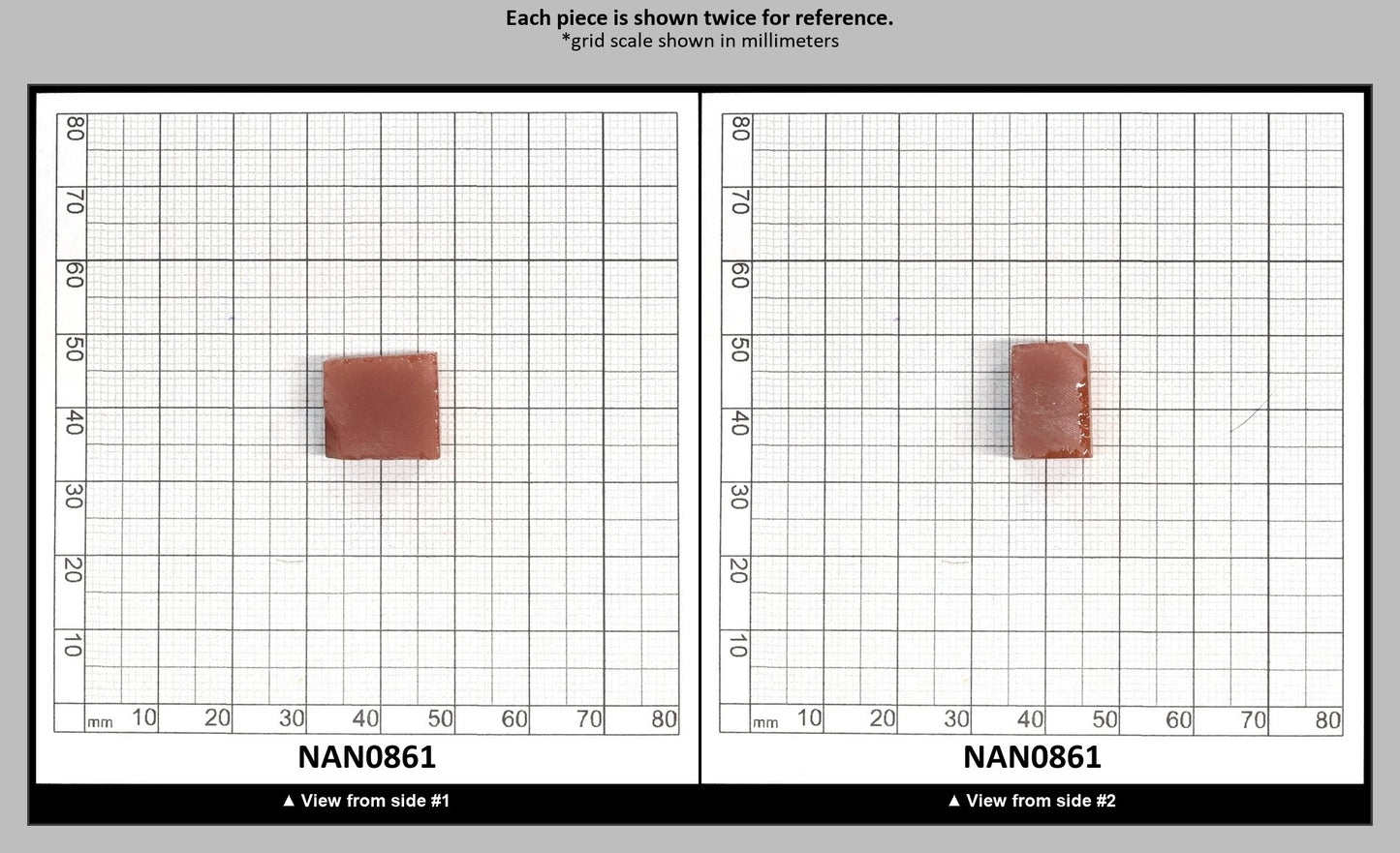 Nanosital Simulated Sweet Dreams Chocolate Opal Lab Created Faceting Rough for Gem Cutting - #700 - Various Sizes : NAN0861
