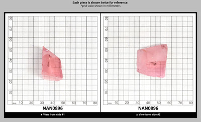 Nanosital Simulated Pink Tourmaline Lab Created Faceting Rough for Gem Cutting - #A-1244 - Various Sizes : NAN0896