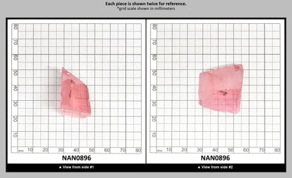 Nanosital Simulated Pink Tourmaline Lab Created Faceting Rough for Gem Cutting - #A-1244 - Various Sizes : NAN0896