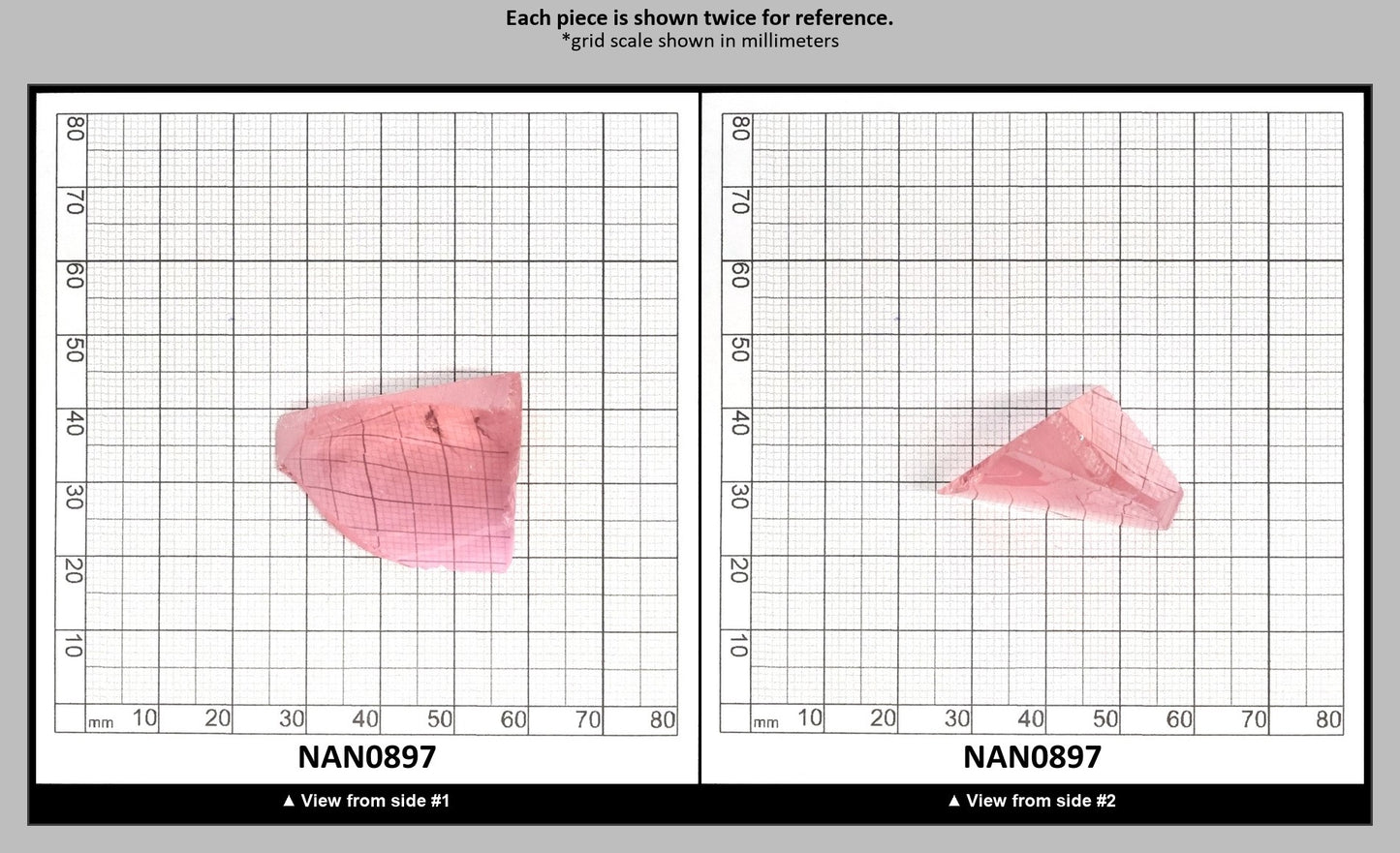 Nanosital Simulated Pink Tourmaline Lab Created Faceting Rough for Gem Cutting - #A-1244 - Various Sizes : NAN0897