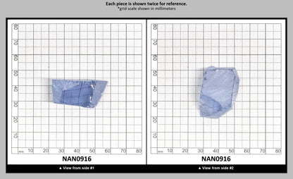 Nanosital Simulated Ice Blue Sapphire Lab Created Faceting Rough for Gem Cutting - #A-144 - Various Sizes : NAN0916