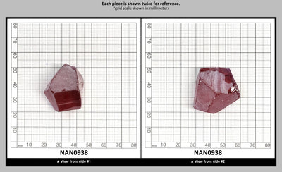 Nanosital Simulated Rhodolite Lab Created Faceting Rough for Gem Cutting - #A-2462 - Various Sizes : NAN0938