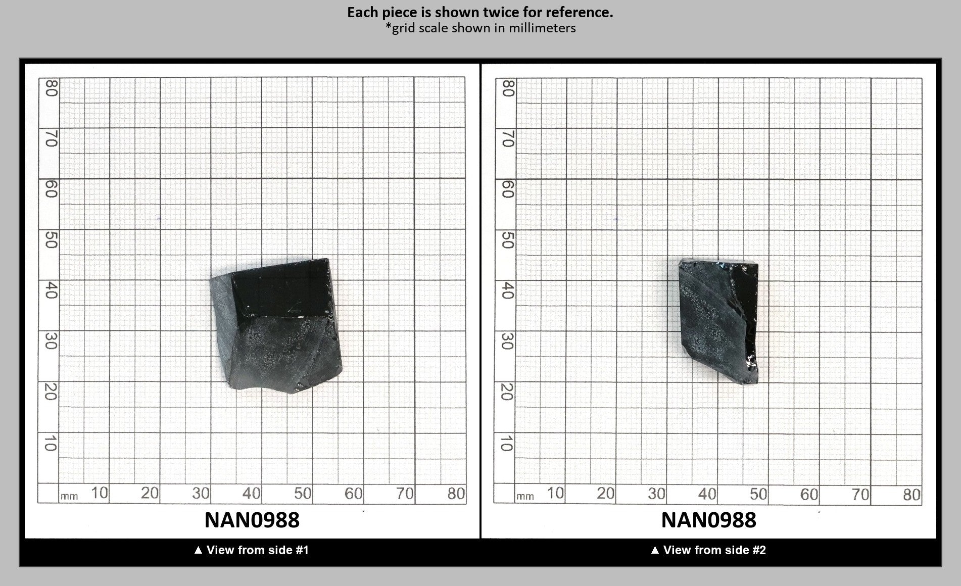 Nanosital Simulated Carbon Lab Created Faceting Rough for Gem Cutting - #A-4078 - Various Sizes : NAN0988