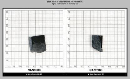 Nanosital Simulated Carbon Lab Created Faceting Rough for Gem Cutting - #A-4078 - Various Sizes : NAN0988