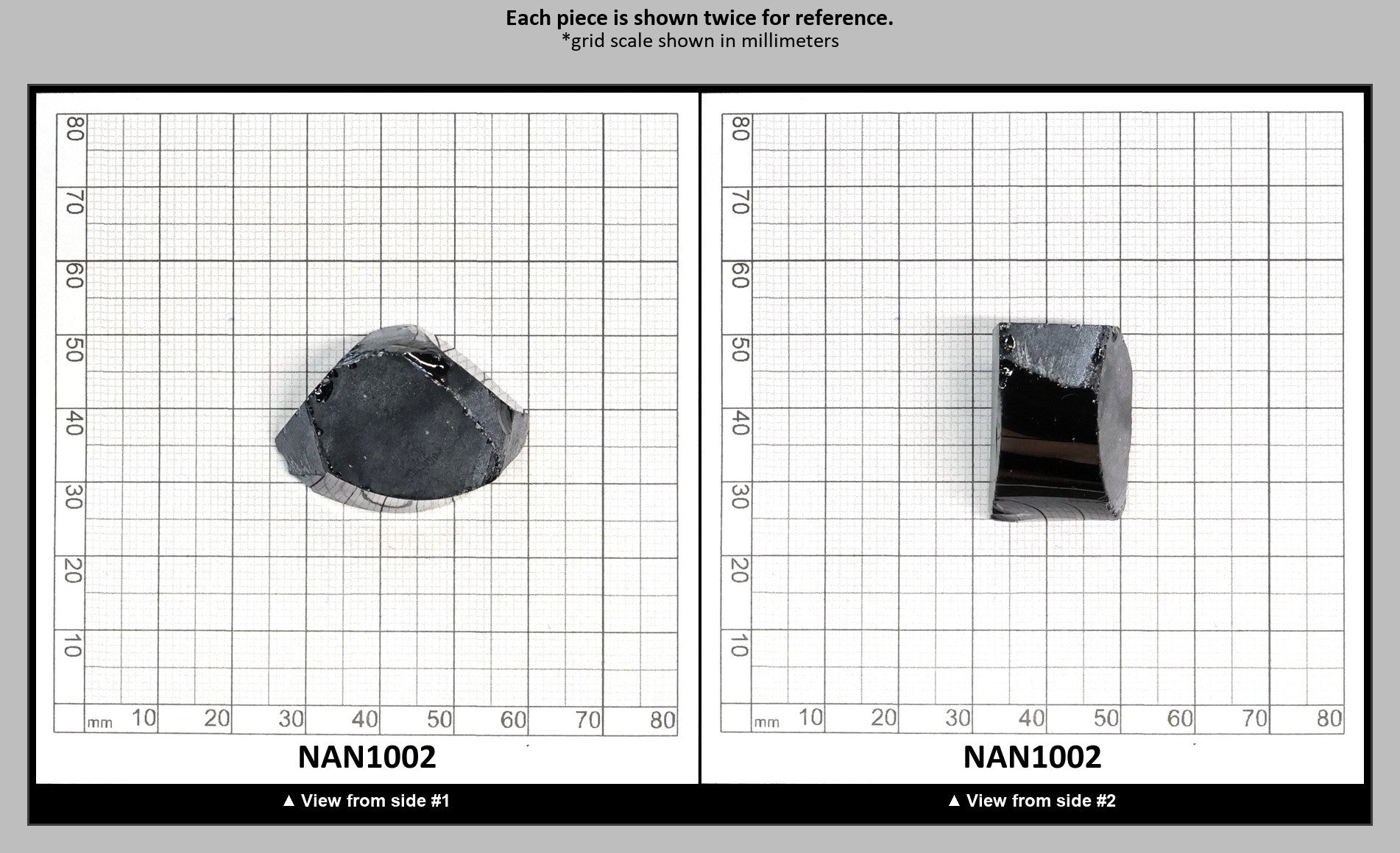 Nanosital Simulated Dark Ocean Grey Lab Created Faceting Rough for Gem Cutting - #A-756 - Various Sizes : NAN1002