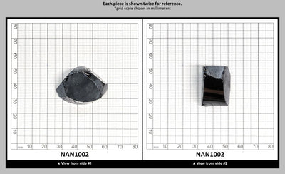 Nanosital Simulated Dark Ocean Grey Lab Created Faceting Rough for Gem Cutting - #A-756 - Various Sizes : NAN1002
