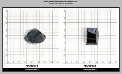 Nanosital Simulated Dark Ocean Grey Lab Created Faceting Rough for Gem Cutting - #A-756 - Various Sizes : NAN1002