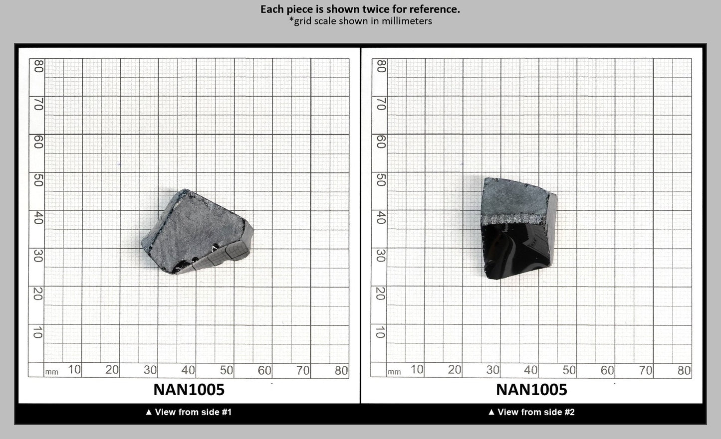 Nanosital Simulated Dark Ocean Grey Lab Created Faceting Rough for Gem Cutting - #A-756 - Various Sizes : NAN1005