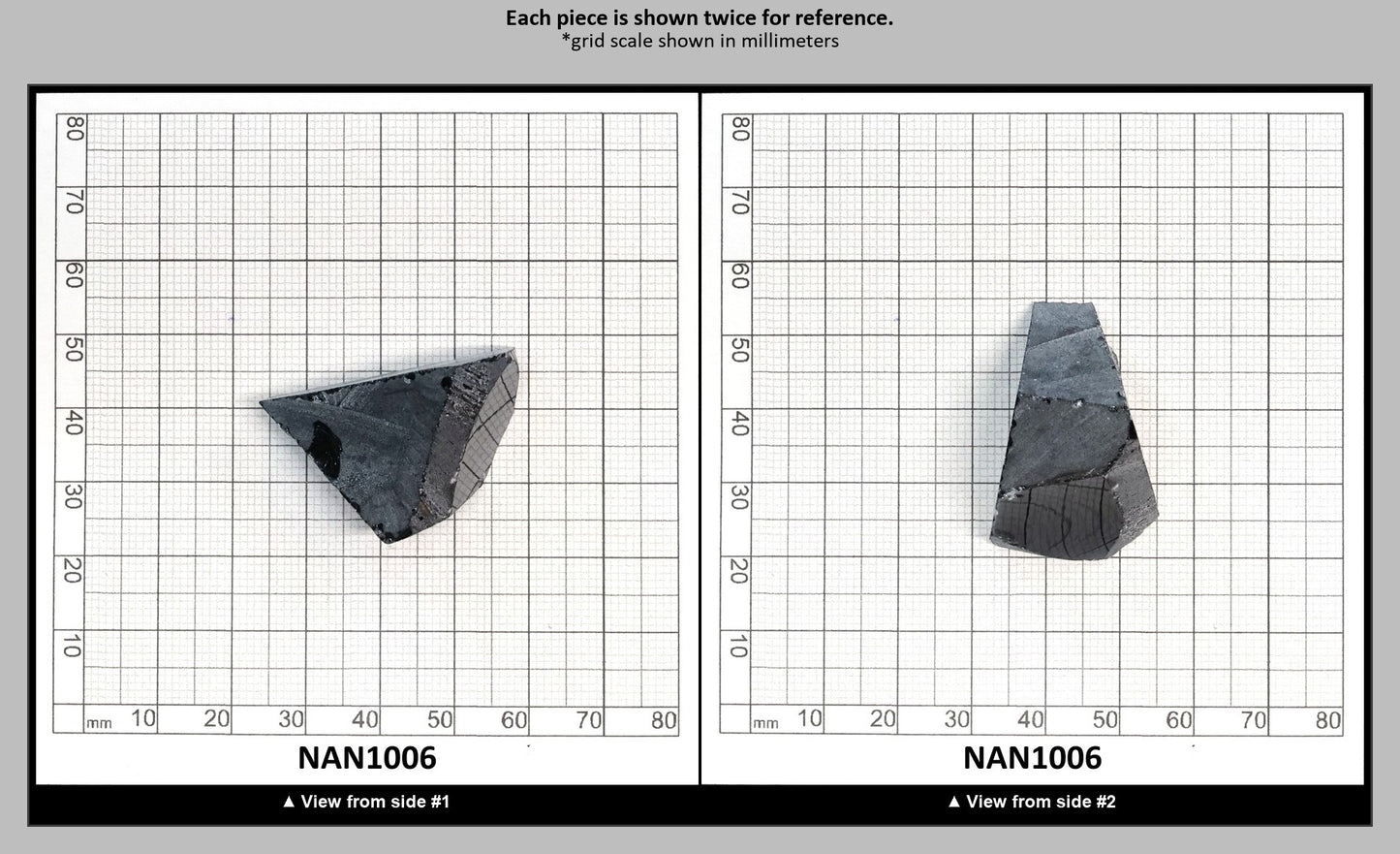 Nanosital Simulated Dark Ocean Grey Lab Created Faceting Rough for Gem Cutting - #A-756 - Various Sizes : NAN1006
