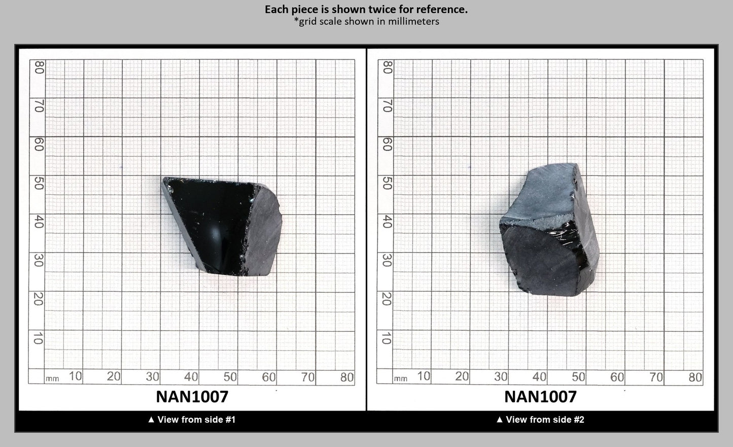 Nanosital Simulated Dark Ocean Grey Lab Created Faceting Rough for Gem Cutting - #A-756 - Various Sizes : NAN1007