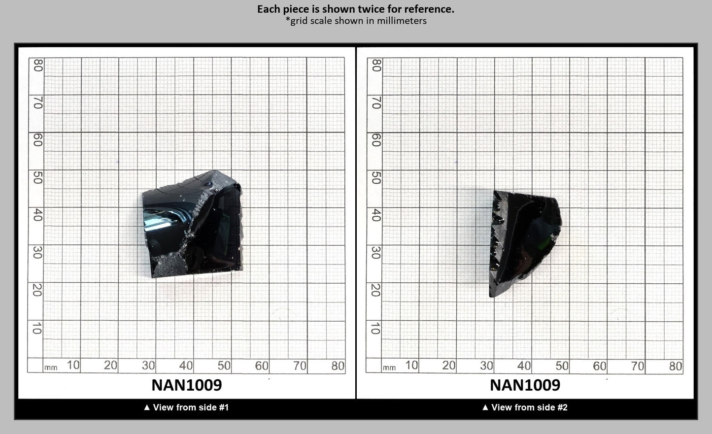 Nanosital Simulated Dark Ocean Grey Lab Created Faceting Rough for Gem Cutting - #A-756 - Various Sizes : NAN1009