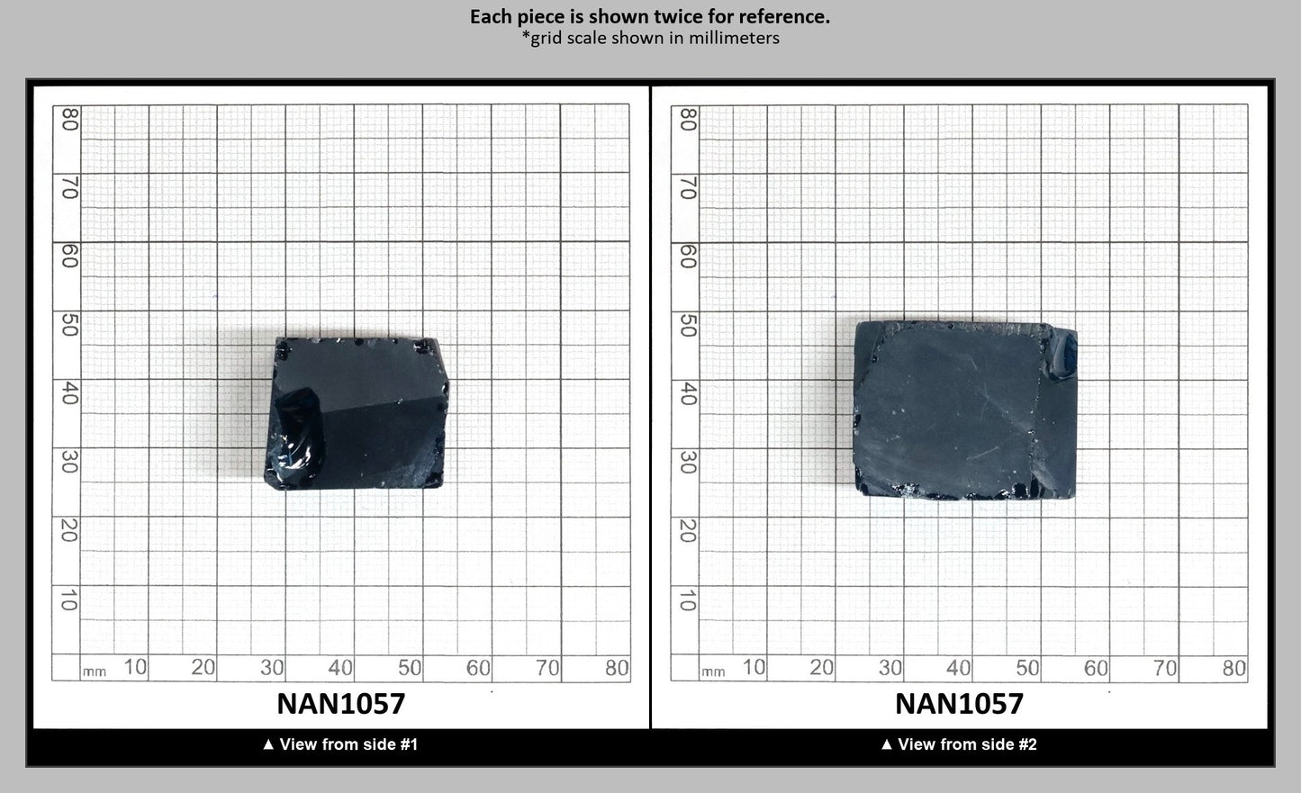 Nanosital Simulated Blue Zircon Lab Created Faceting Rough for Gem Cutting - #C-134 - Various Sizes : NAN1057