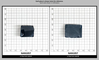 Nanosital Simulated Blue Zircon Lab Created Faceting Rough for Gem Cutting - #C-134 - Various Sizes : NAN1057