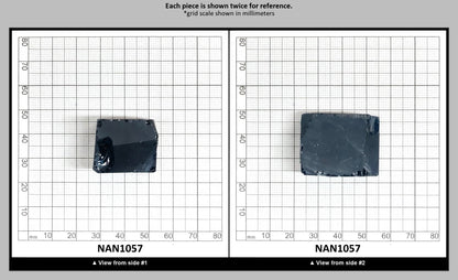 Nanosital Simulated Blue Zircon Lab Created Faceting Rough for Gem Cutting - #C-134 - Various Sizes : NAN1057