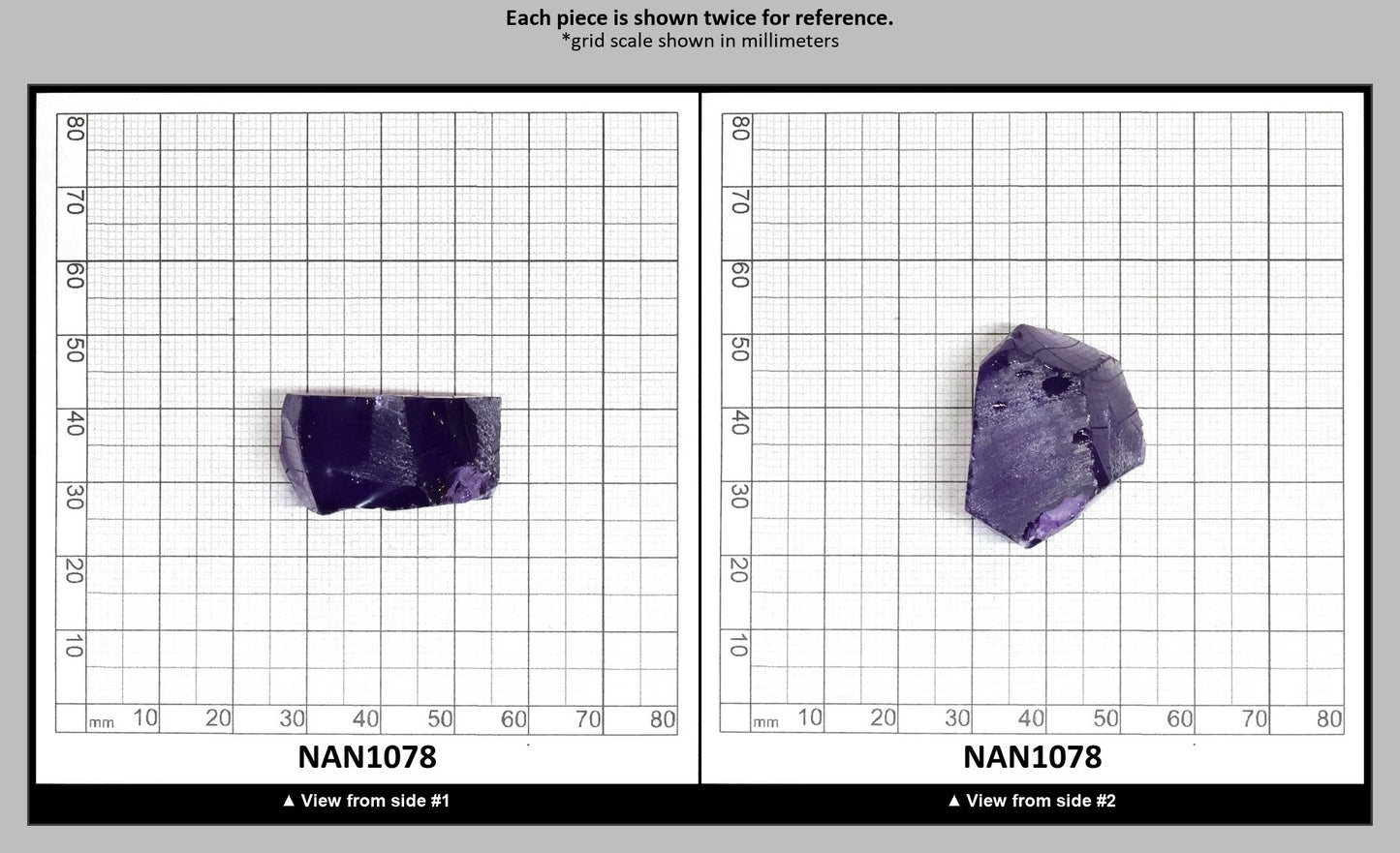 Nanosital Simulated Color Changing Lab Created Faceting Rough for Gem Cutting - #E-114 - Various Sizes : NAN1078