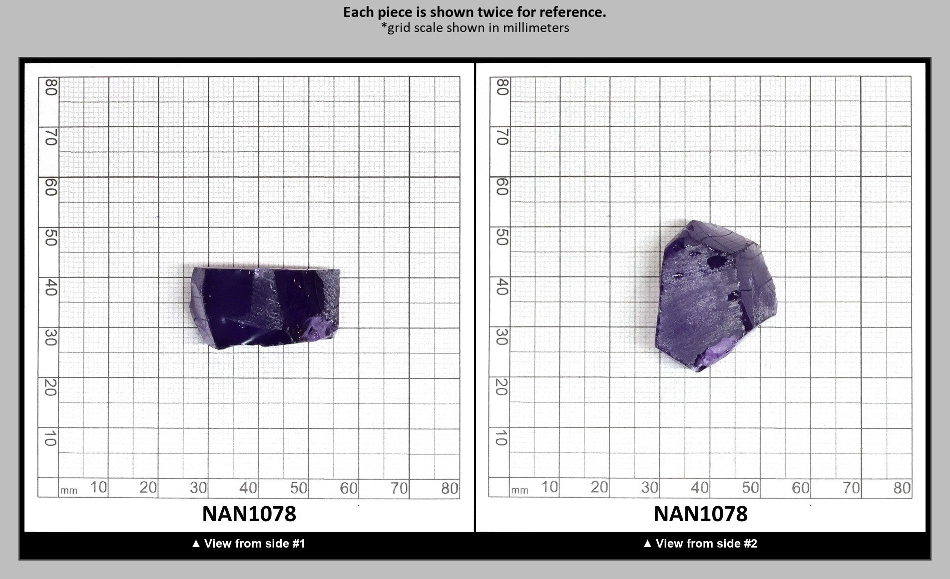 Nanosital Simulated Color Changing Lab Created Faceting Rough for Gem Cutting - #E-114 - Various Sizes : NAN1078