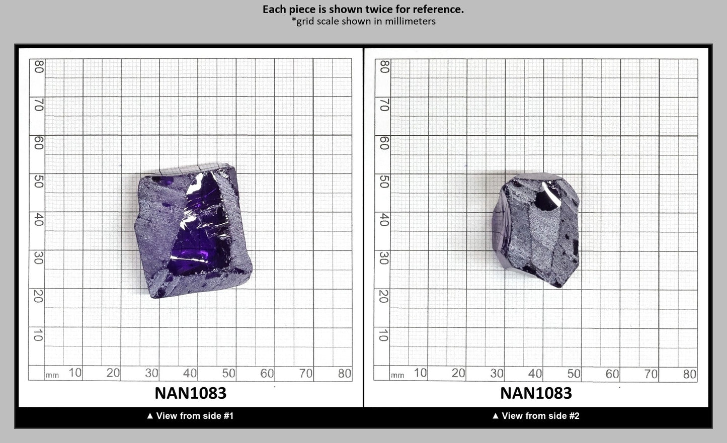 Nanosital Simulated Color Changing Lab Created Faceting Rough for Gem Cutting - #E-114 - Various Sizes : NAN1083